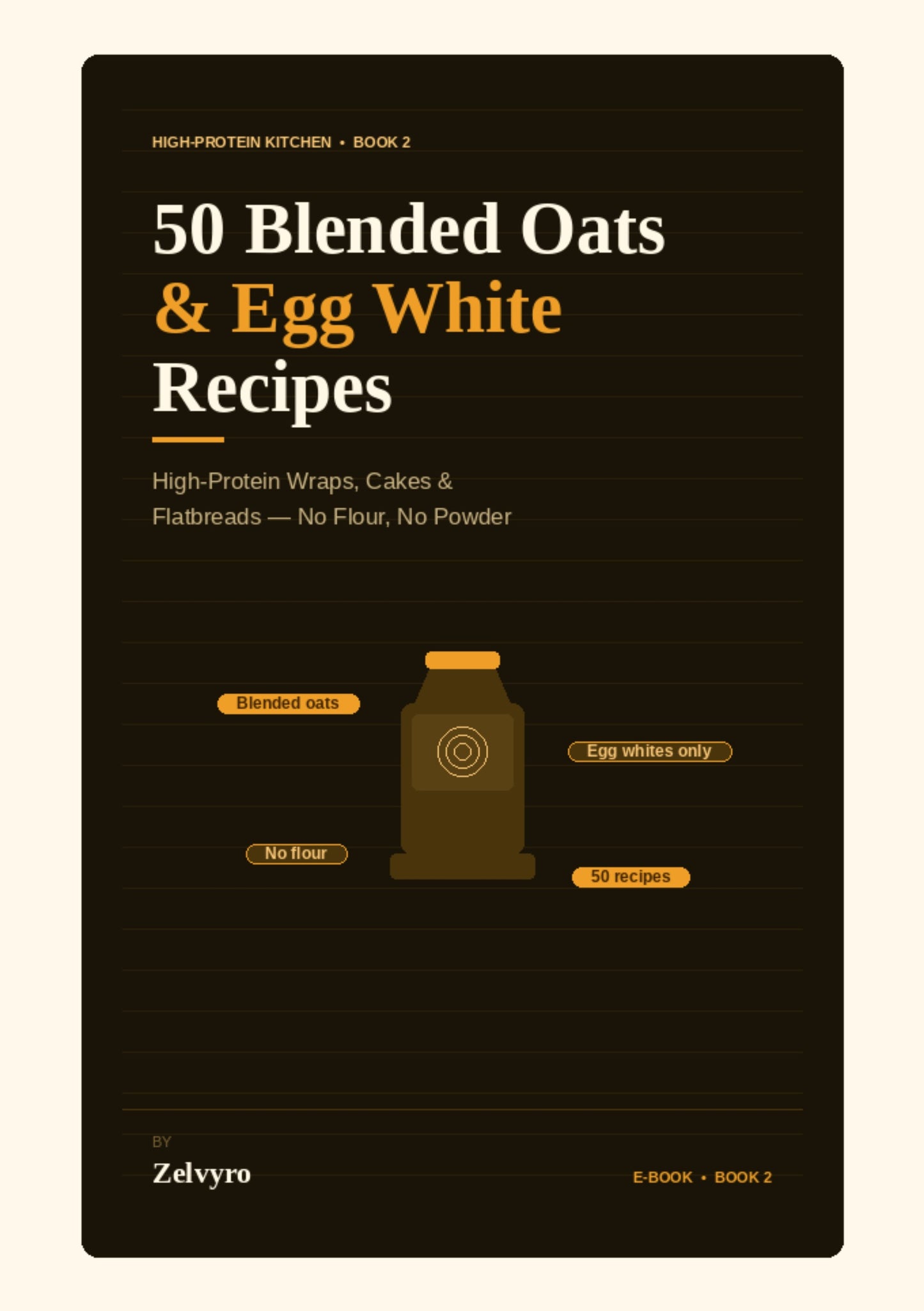 50 Blended Oats & Egg White Recipes: High-Protein Wraps, Cakes & Flatbreads (No Flour, No Powder)