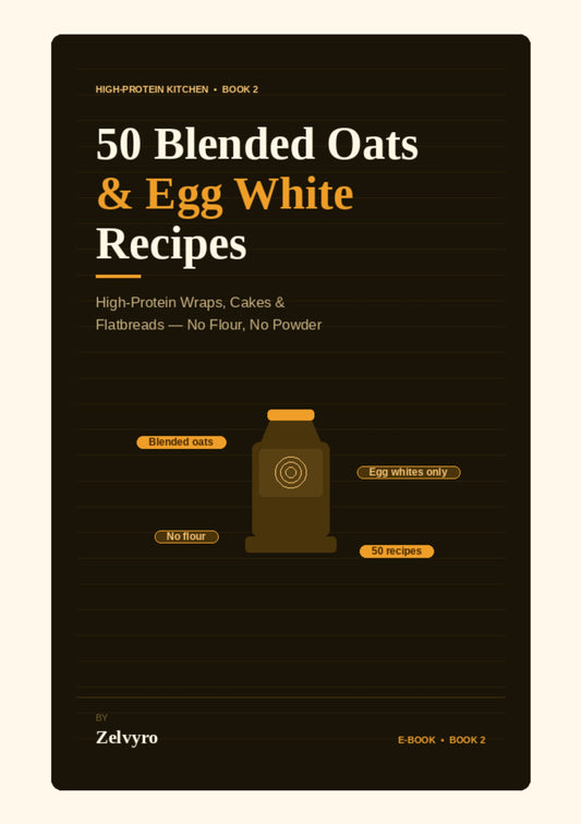 50 Blended Oats & Egg White Recipes: High-Protein Wraps, Cakes & Flatbreads (No Flour, No Powder)